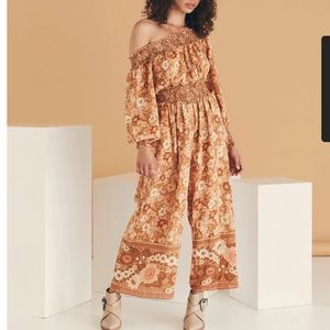 SPELL & THE GYPSY Anne Jumpsuit In Peach